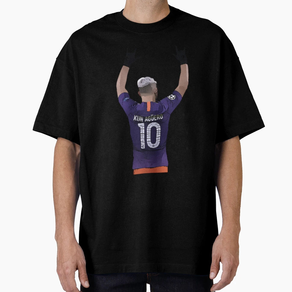Kun Aguero Goal Celebration Iconic T-Shirt - Unique Graphic Unisex - T-Shirt, Sweatshirt, Hoodie