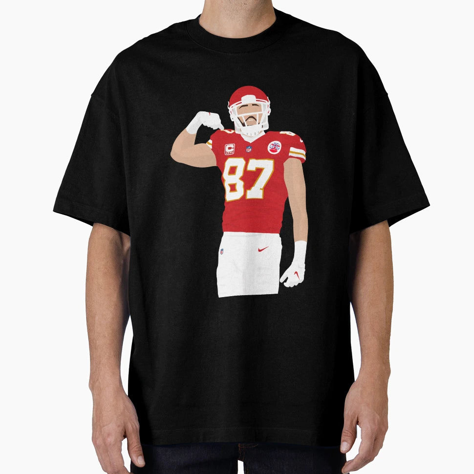 TK Football Illustration T-Shirt - Novelty Apparel for Adults - T-Shirt, Sweatshirt, Hoodie