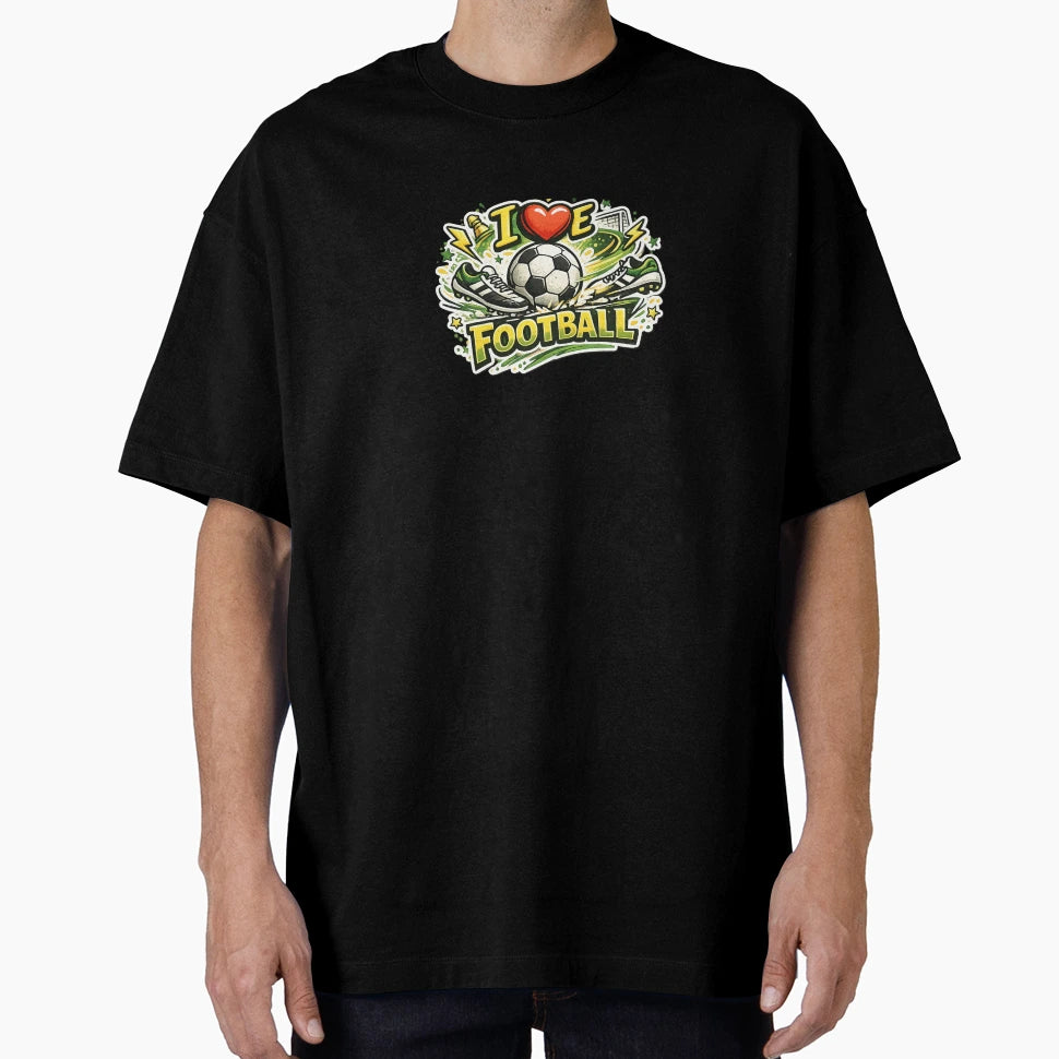 I Love Futball T-Shirt - Aesthetic Graphic for Adults - T-Shirt, Sweatshirt, Hoodie
