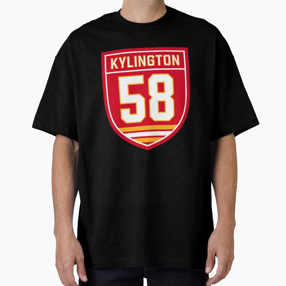 Oliver Kylington Calgary 58 Emblem T-Shirt - Streetwear Style Unisex - T-Shirt, Sweatshirt, Hoodie