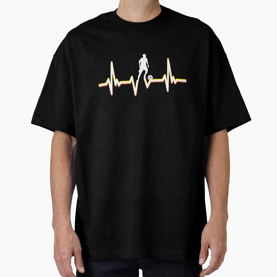 Football Heartbeat T-Shirt - Unique Graphic Men Women - T-Shirt, Sweatshirt, Hoodie