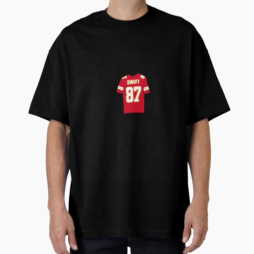 Taylor Chiefs Jersey Illustration T-Shirt - Novelty Apparel for Adults - T-Shirt, Sweatshirt, Hoodie