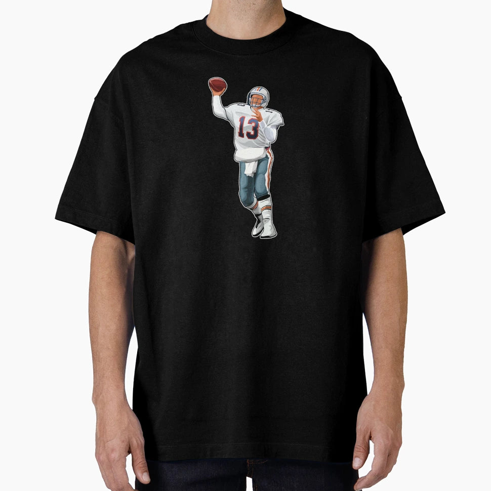 Dan Marino 13 Drops Back T-Shirt - Trendy Graphic Men Women - T-Shirt, Sweatshirt, Hoodie