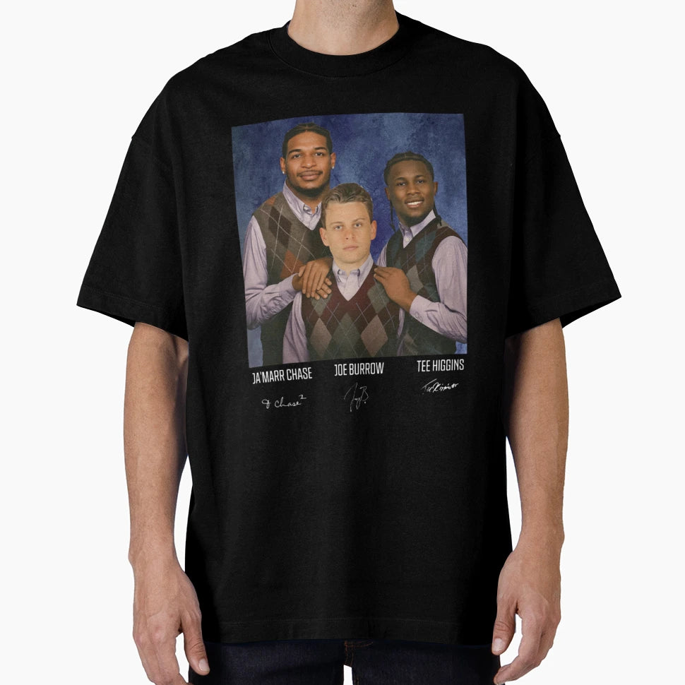 Jamarr Chase JB Higgins Football T-Shirt - Trendy Graphic Unisex - T-Shirt, Sweatshirt, Hoodie