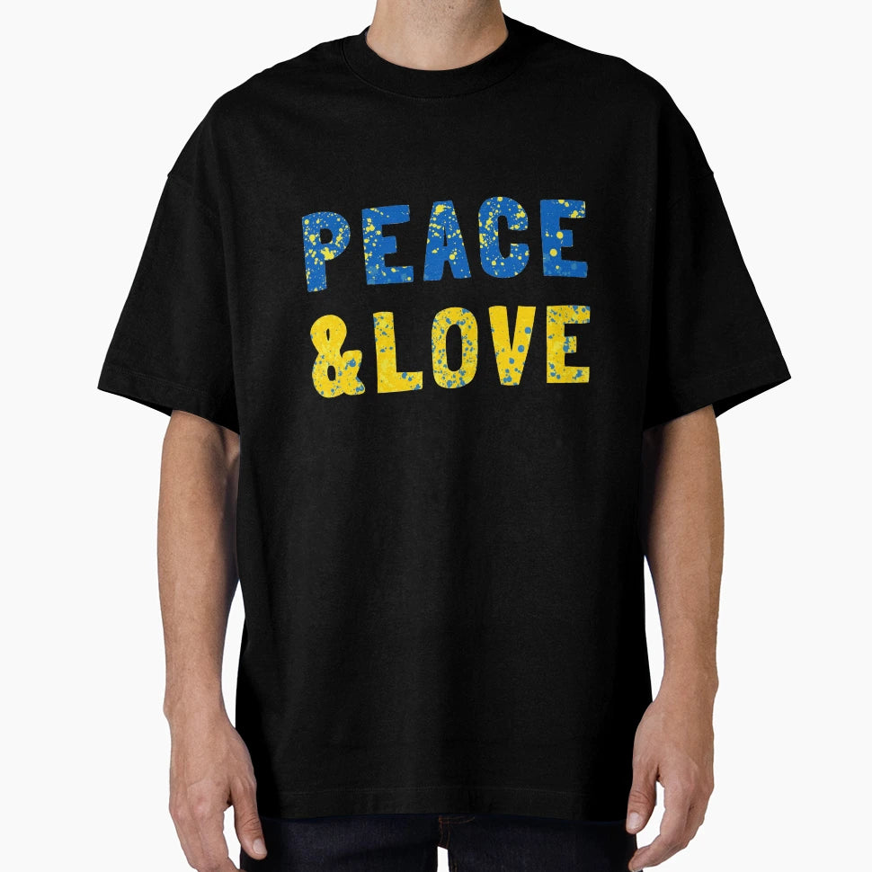 Peace Love T-Shirt - Custom Art Print Unisex - T-Shirt, Sweatshirt, Hoodie
