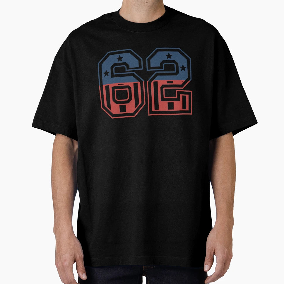 Number 62 Usa T-Shirt - Casual Everyday Wear Unisex - T-Shirt, Sweatshirt, Hoodie