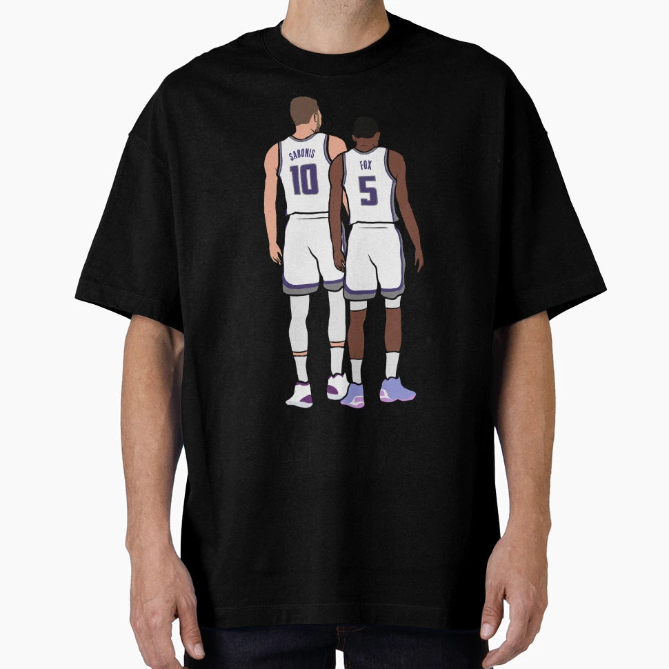 Domantas Sabonis Deaaron Fox Back To T-Shirt - Fun Novelty Design Men Women - T-Shirt, Sweatshirt, Hoodie