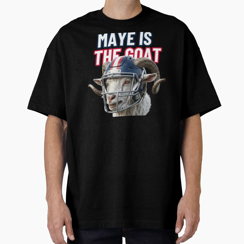 Maye Is Goat Drake Maye Patriots Qb T-Shirt - Aesthetic Graphic for Adults - T-Shirt, Sweatshirt, Hoodie