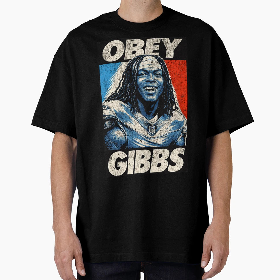 Obey Gibbs Art T-Shirt - Novelty Apparel for Adults - T-Shirt, Sweatshirt, Hoodie