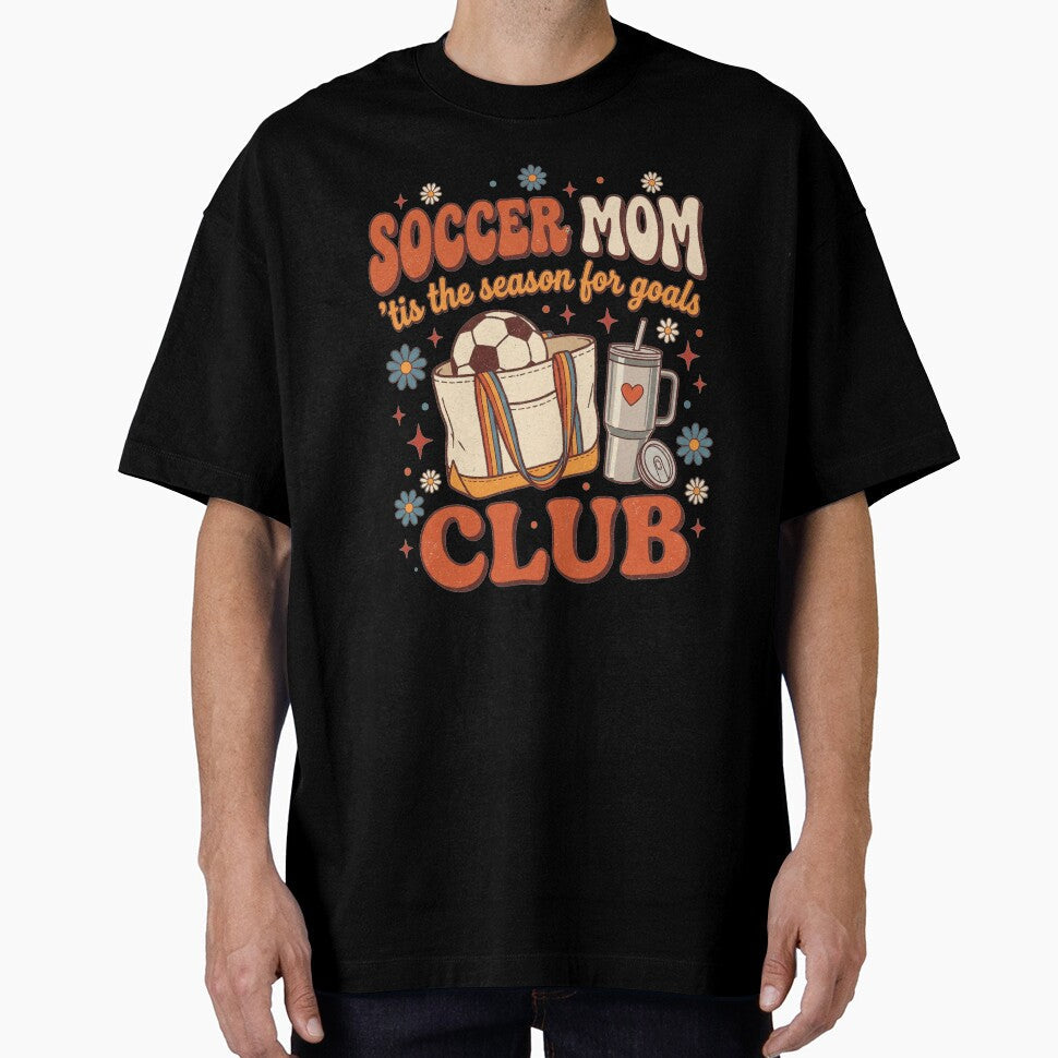 Retro Soccer Mom Tis The Season For Goals Club by - Adult & Kids T-Shirts, Sweatshirts & Hoodies apparel design preview 1