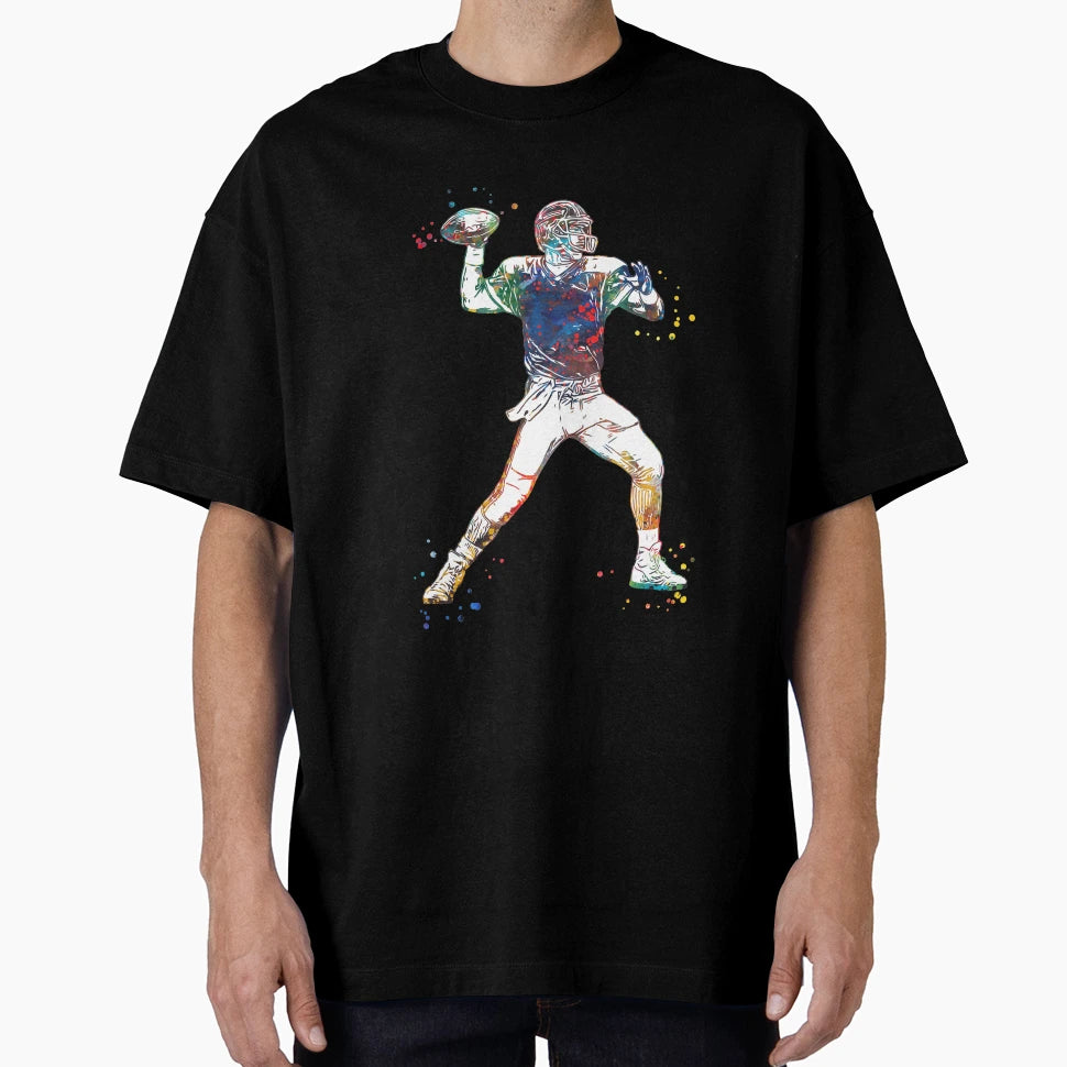 American Football Player T-Shirt - Trendy Graphic Men Women - T-Shirt, Sweatshirt, Hoodie