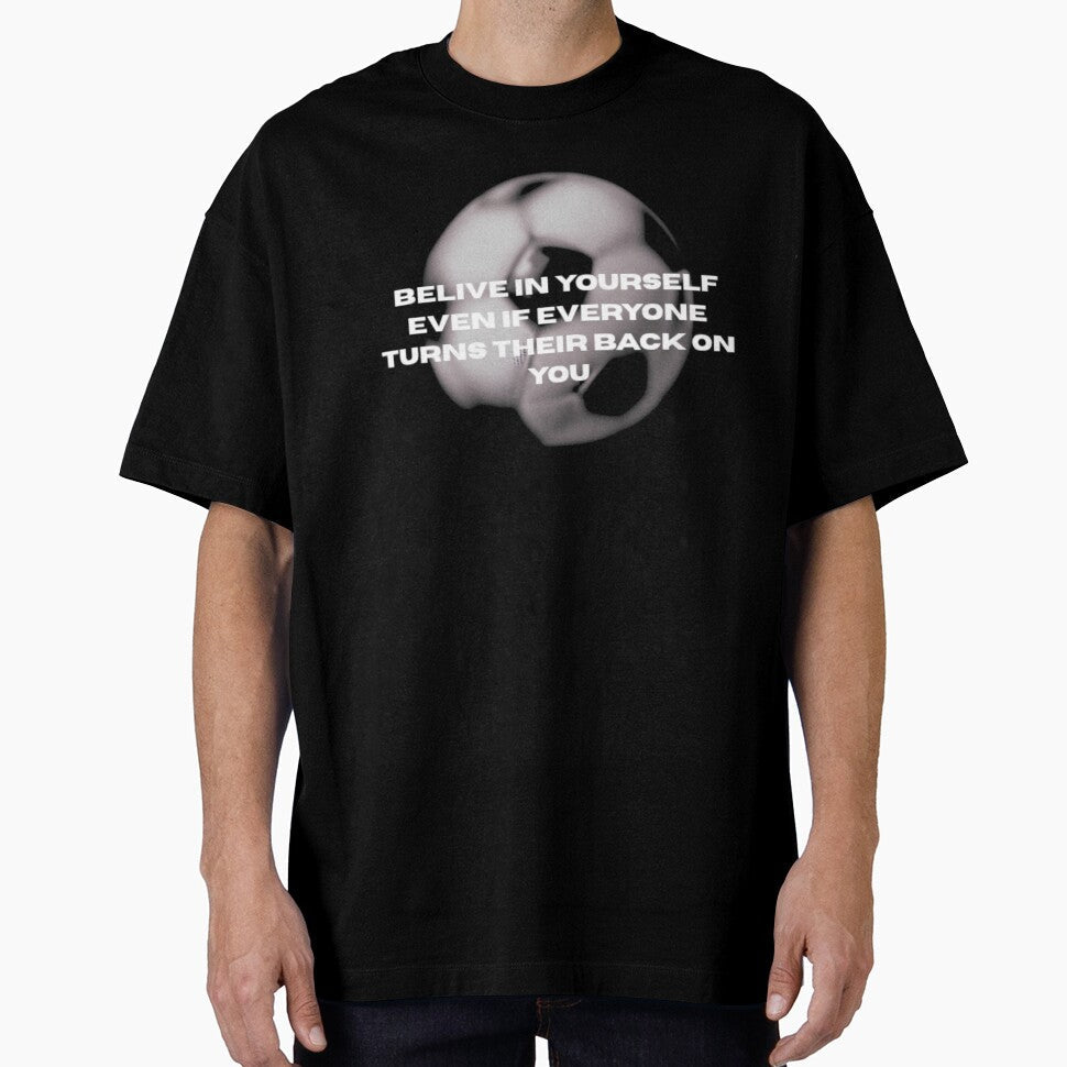 Relevant football quote for improvement by - Adult & Kids T-Shirts, Sweatshirts & Hoodies apparel design preview 1