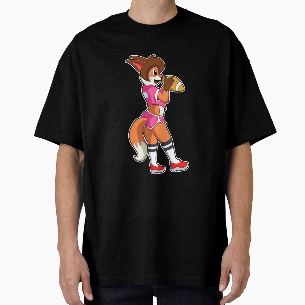 Fox Football Sports T-Shirt - Aesthetic Graphic for Adults - T-Shirt, Sweatshirt, Hoodie
