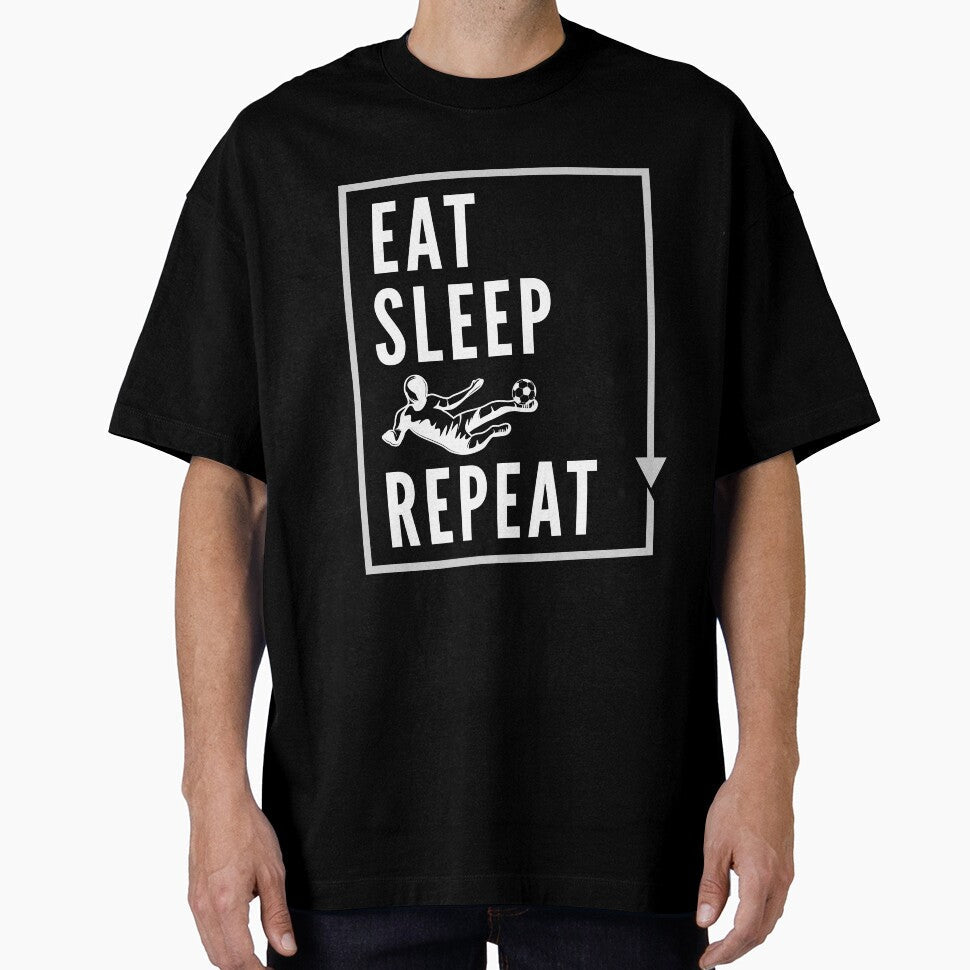 Eat Sleep Football (Soccer) Repeat by soudaniet - Adult & Kids T-Shirts, Sweatshirts & Hoodies apparel design preview 1