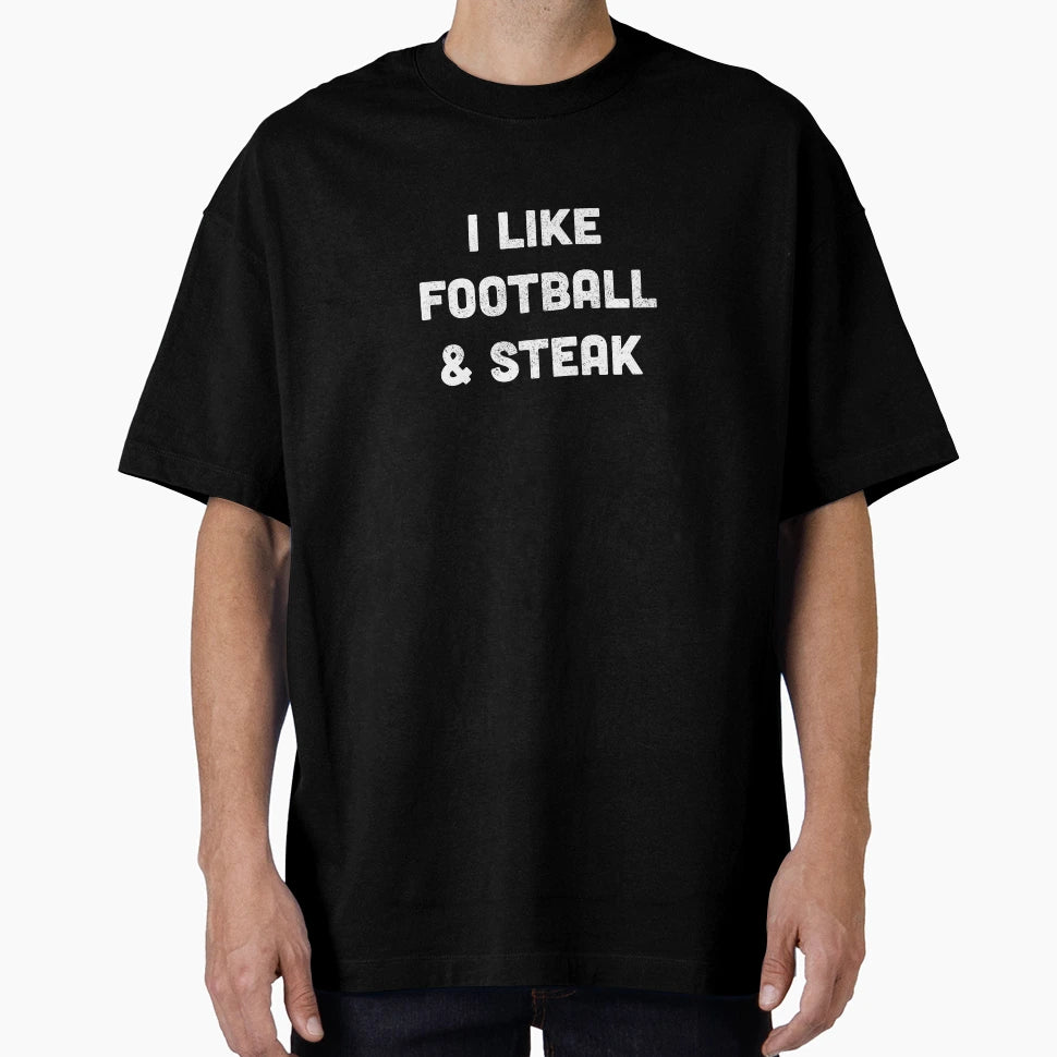 Football Steak T-Shirt - Aesthetic Graphic Men Women - T-Shirt, Sweatshirt, Hoodie