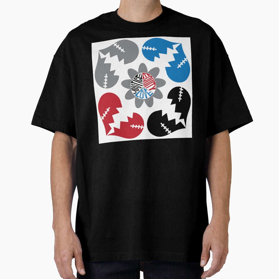 Calls Peace Squared Patriotic Colors T-Shirt - Graphic Print for Adults - T-Shirt, Sweatshirt, Hoodie