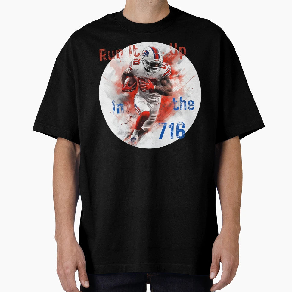 Dynamic Buffalo Bills Nfl Player T-Shirt - Fun Novelty Design for Adults - T-Shirt, Sweatshirt, Hoodie