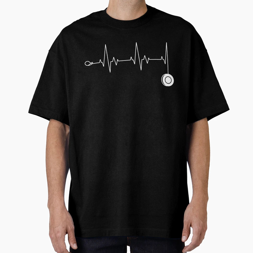 Yo Yo Heartbeat Yo Yo Lover T-Shirt - Fun Novelty Design for Adults - T-Shirt, Sweatshirt, Hoodie