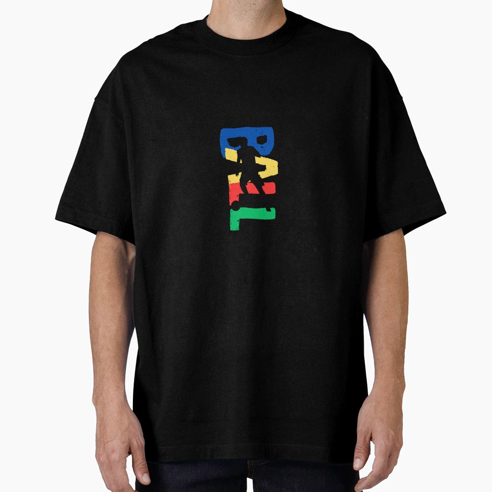 Color Surge Bold Football Silhouette Motion T-Shirt - Graphic Print Unisex - T-Shirt, Sweatshirt, Hoodie