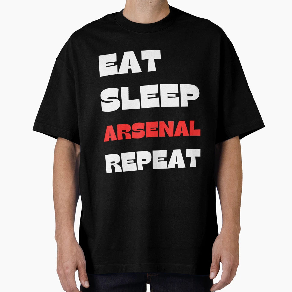 Eat Sleep Arsenal Repeat T-Shirt - Aesthetic Graphic Men Women - T-Shirt, Sweatshirt, Hoodie