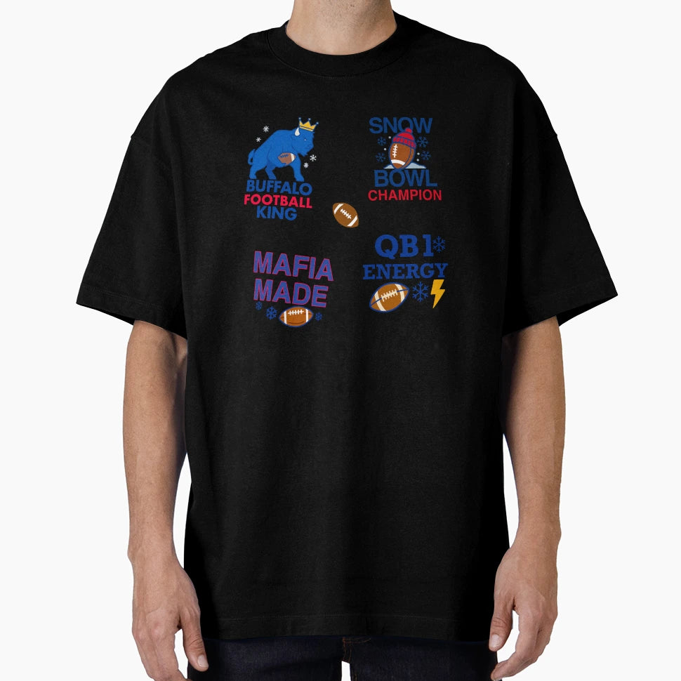 Buffalo Football Mafia Pack Bold T-Shirt - Aesthetic Graphic Men Women - T-Shirt, Sweatshirt, Hoodie