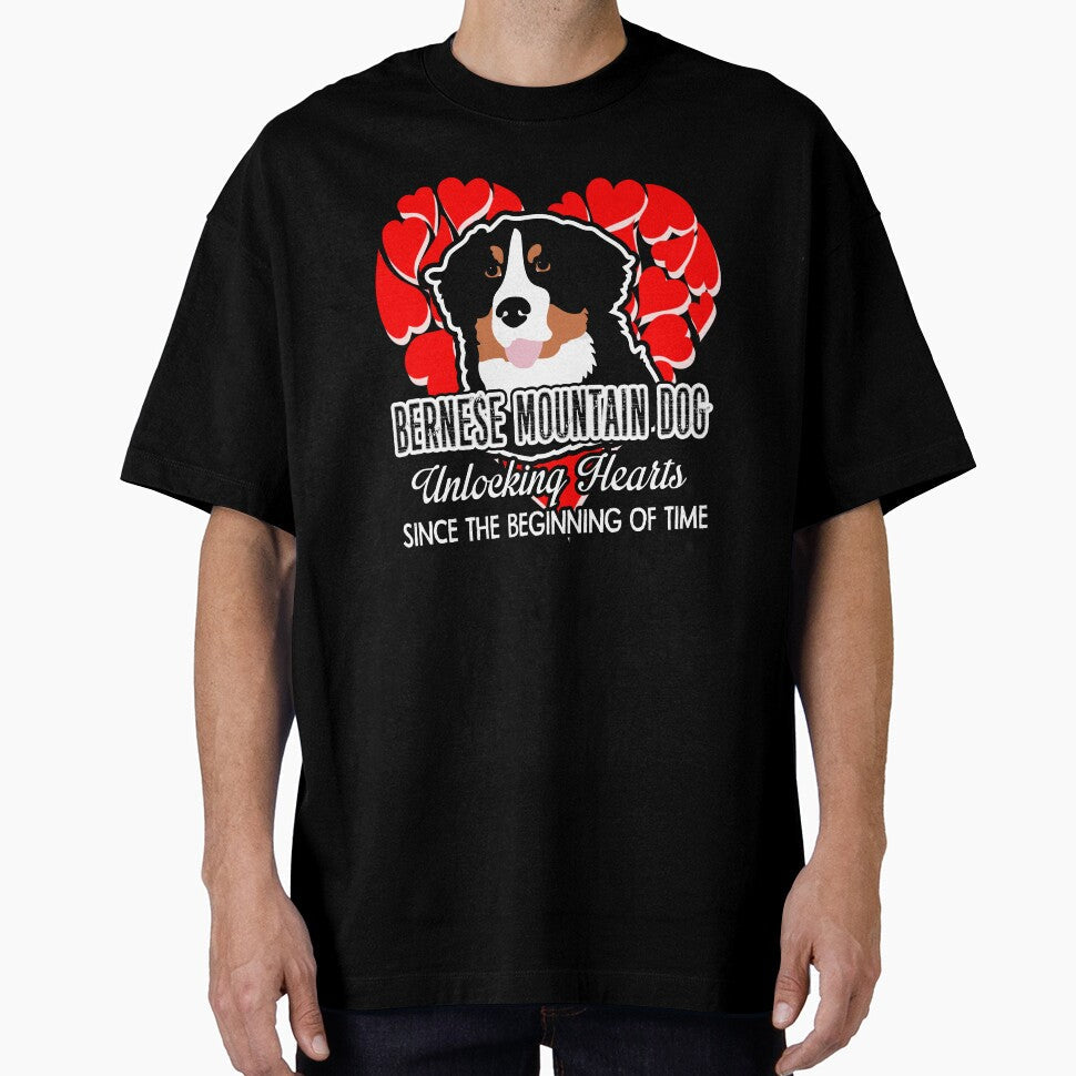 Bernese Mountain Dog Unlocking The Hearts Since - Adult & Kids T-Shirts, Sweatshirts & Hoodies apparel design preview 1