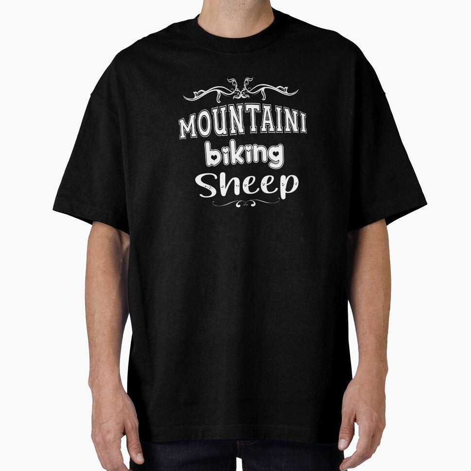 Mountain biking sheep by jatoso - Adult & Kids T-Shirts, Sweatshirts & Hoodies apparel design preview 1