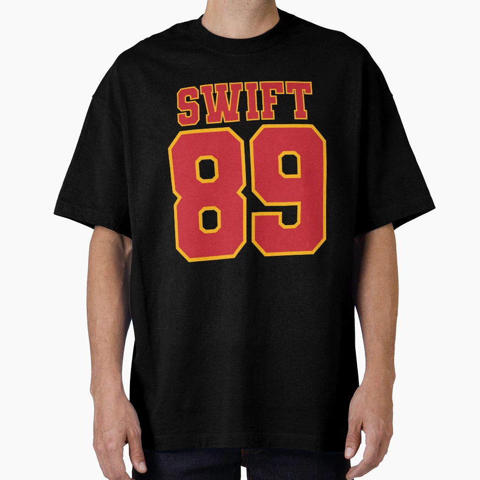 Swift Kelce 89 White T-Shirt - Streetwear Style for Adults - T-Shirt, Sweatshirt, Hoodie