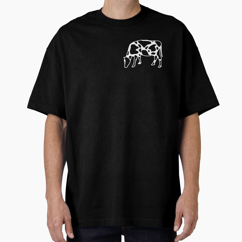 Outline of cow grazing by jsmerchshop - Adult & Kids T-Shirts, Sweatshirts & Hoodies apparel design preview 1