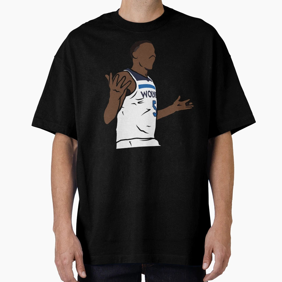 Anthony Edwards Shrug T-Shirt - Minimalist Print for Adults - T-Shirt, Sweatshirt, Hoodie