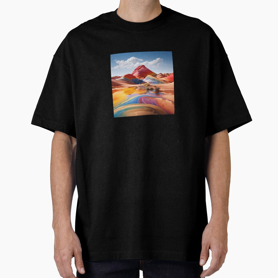 Colorfull Desert Sand Landscape by LudwikeArts - Adult & Kids T-Shirts, Sweatshirts & Hoodies apparel design preview 1