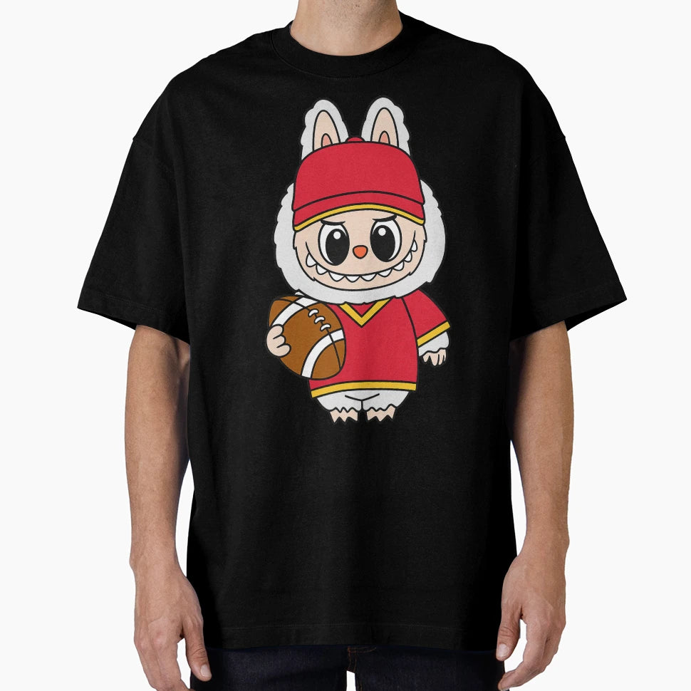 Labubu American Football Player T-Shirt - Custom Art Print Unisex - T-Shirt, Sweatshirt, Hoodie