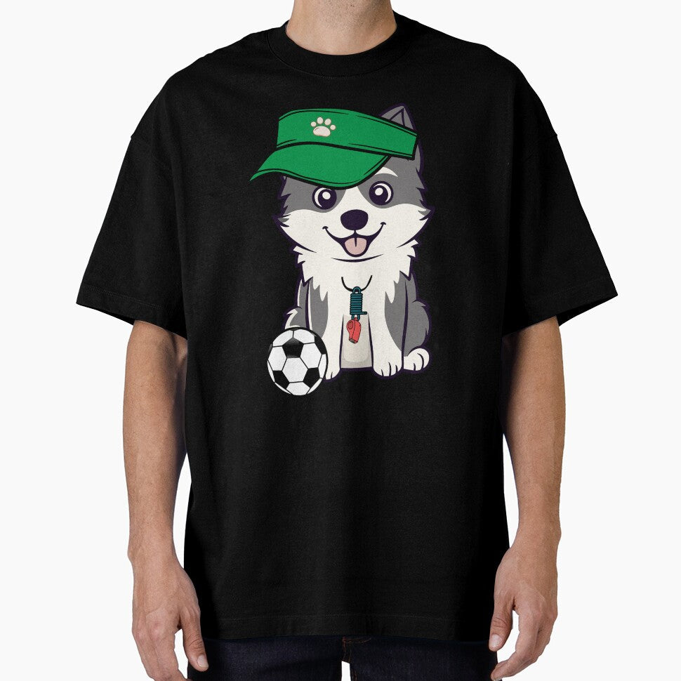 Soccer Player Husky dog by Pet Station - Adult & Kids T-Shirts, Sweatshirts & Hoodies apparel design preview 1