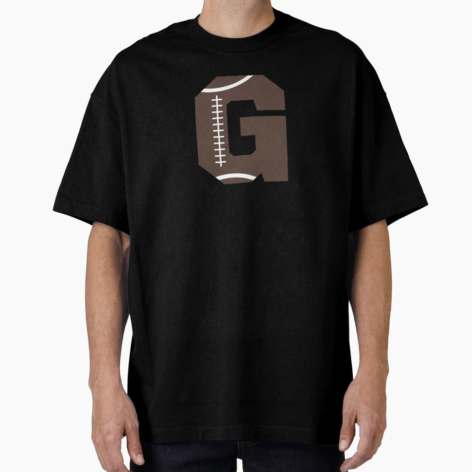 Personalized Football Initial G T-Shirt - Novelty Apparel Men Women - T-Shirt, Sweatshirt, Hoodie