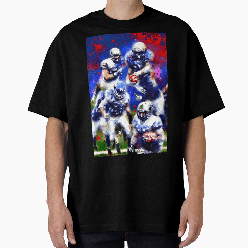 American Football Paint Splatter T-Shirt - Minimalist Print for Adults - T-Shirt, Sweatshirt, Hoodie