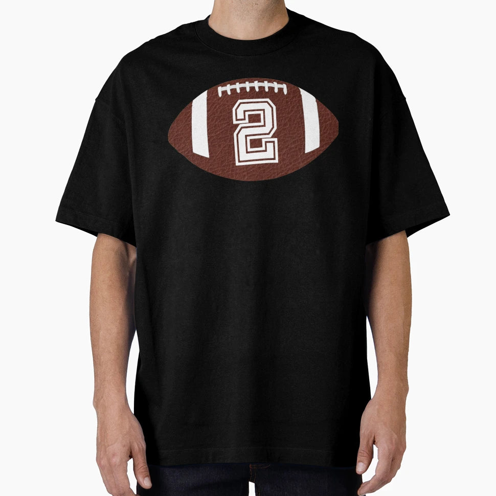 American Football Jersey No 2 Back T-Shirt - Fun Novelty Design for Adults - T-Shirt, Sweatshirt, Hoodie