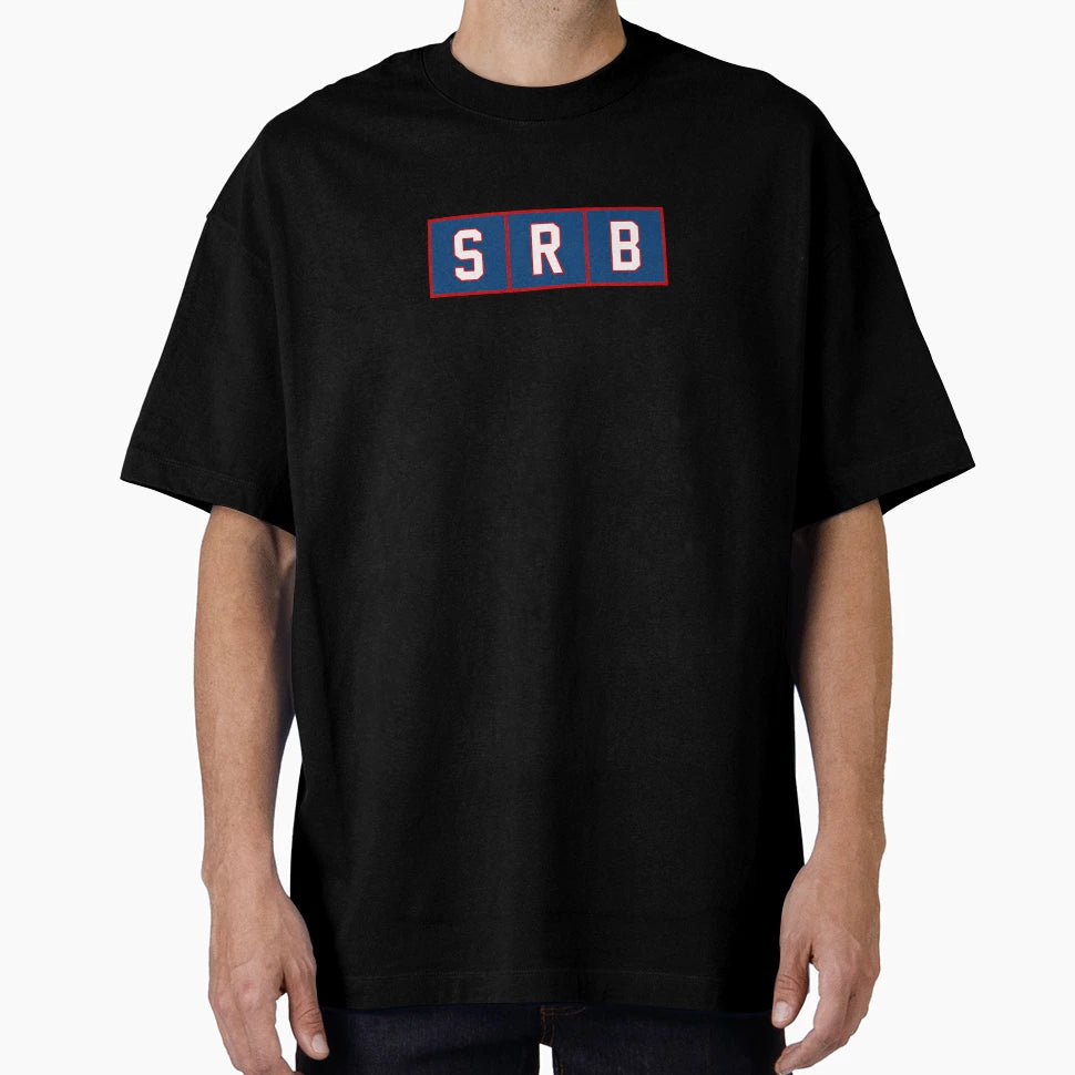 Srb Serbia Trigram Tiles Blue White Red T-Shirt - Graphic Print for Adults - T-Shirt, Sweatshirt, Hoodie