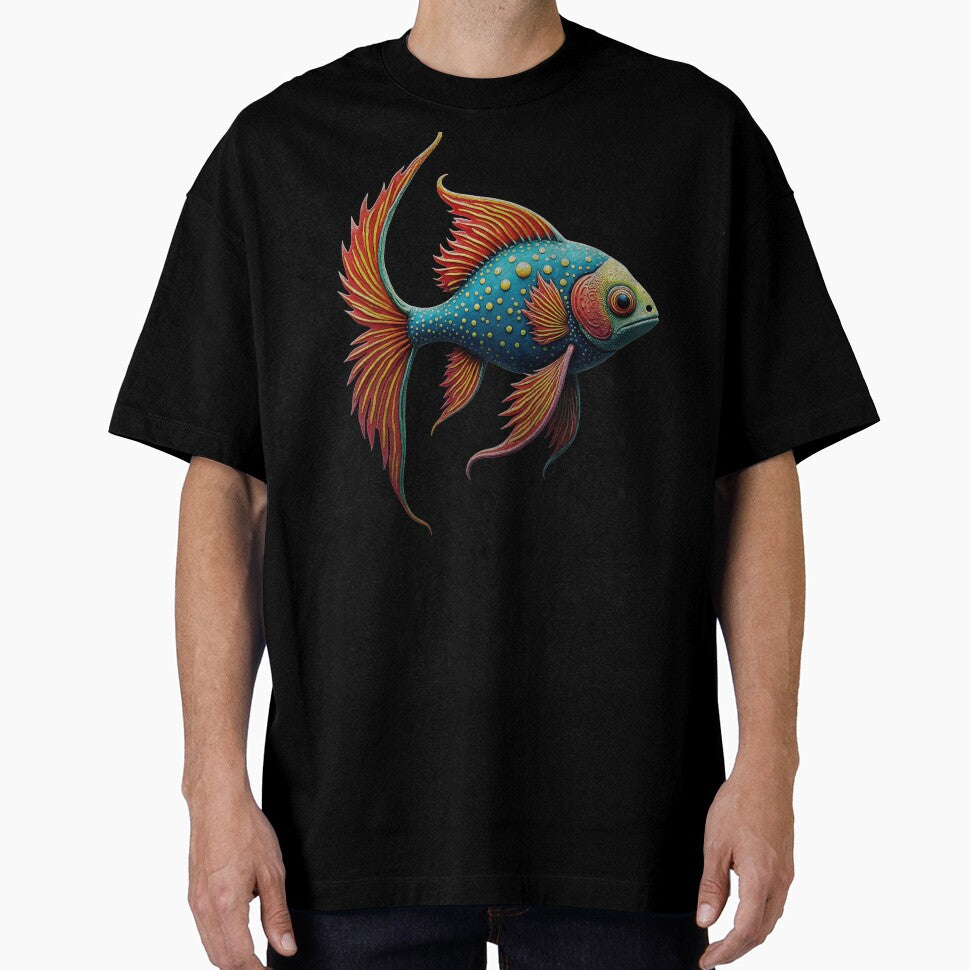 Abstract alien goldfish by AwesomeBeyondLimits - Adult & Kids T-Shirts, Sweatshirts & Hoodies apparel design preview 1