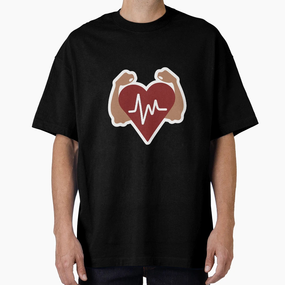 Heartbeat To Bicep Fitness Love T-Shirt - Casual Everyday Wear for Adults - T-Shirt, Sweatshirt, Hoodie