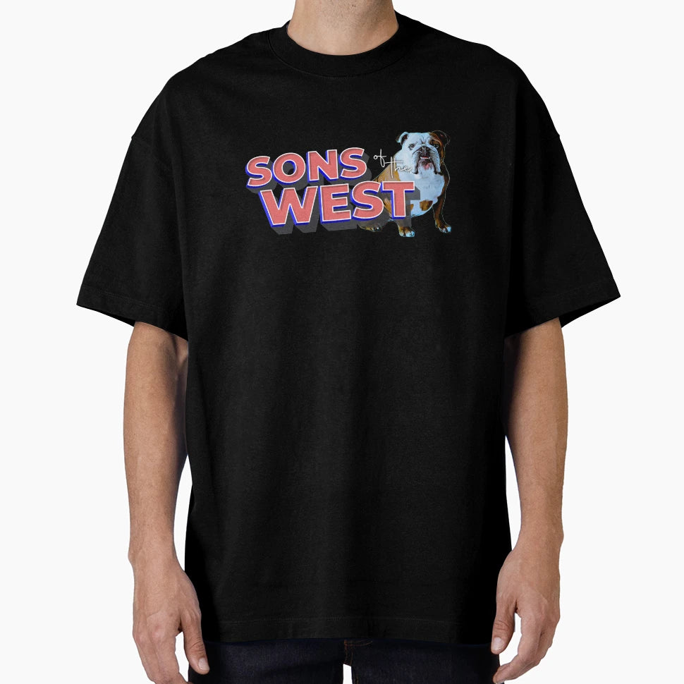 Western Bulldogs Theme Song Sons West T-Shirt - Novelty Apparel for Adults - T-Shirt, Sweatshirt, Hoodie