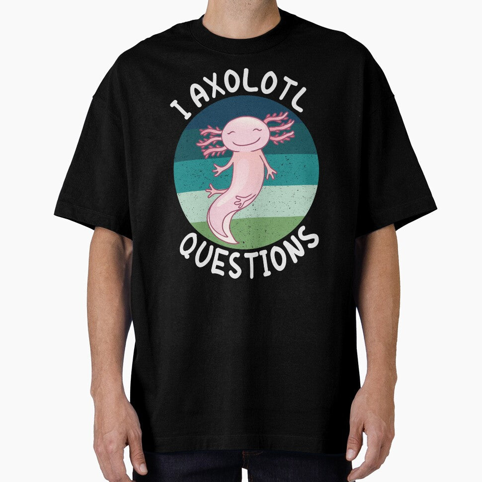 I Axolotl Questions Funny Mexican Salamander by Hema - Adult & Kids T-Shirts, Sweatshirts & Hoodies apparel design preview 1