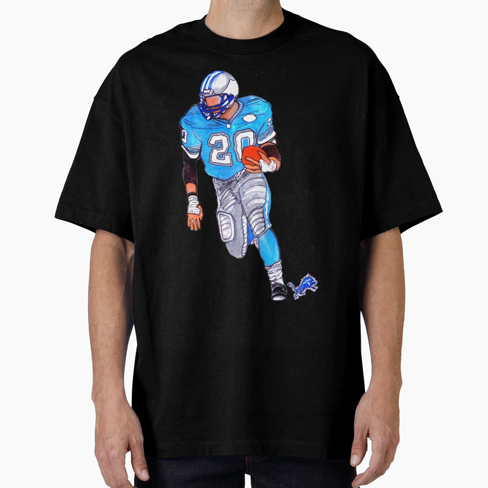 Detroit Gods Barry Sanders T-Shirt - Novelty Apparel for Adults - T-Shirt, Sweatshirt, Hoodie