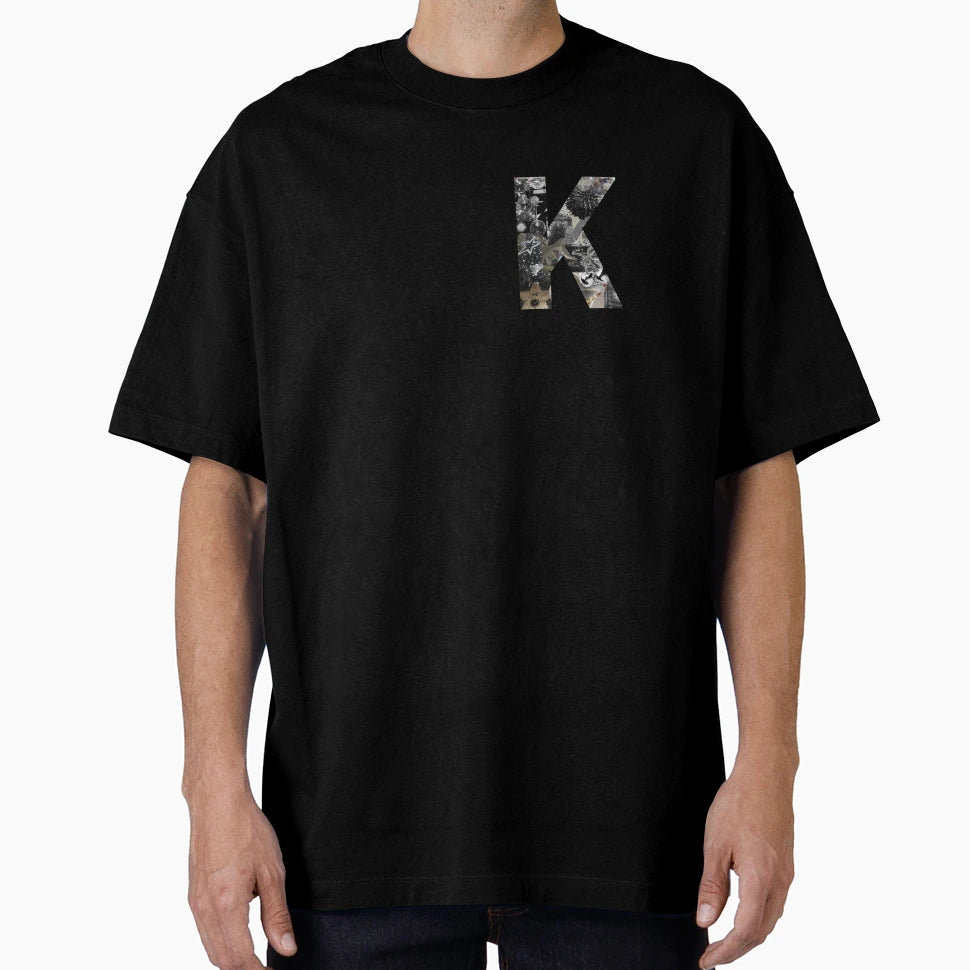 K Silver Star Collage Preppy T-Shirt - Casual Everyday Wear Men Women - T-Shirt, Sweatshirt, Hoodie