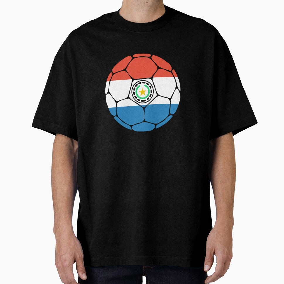 Paraguay Soccer Ball by ehgraphics15 - Adult & Kids T-Shirts, Sweatshirts & Hoodies apparel design preview 1
