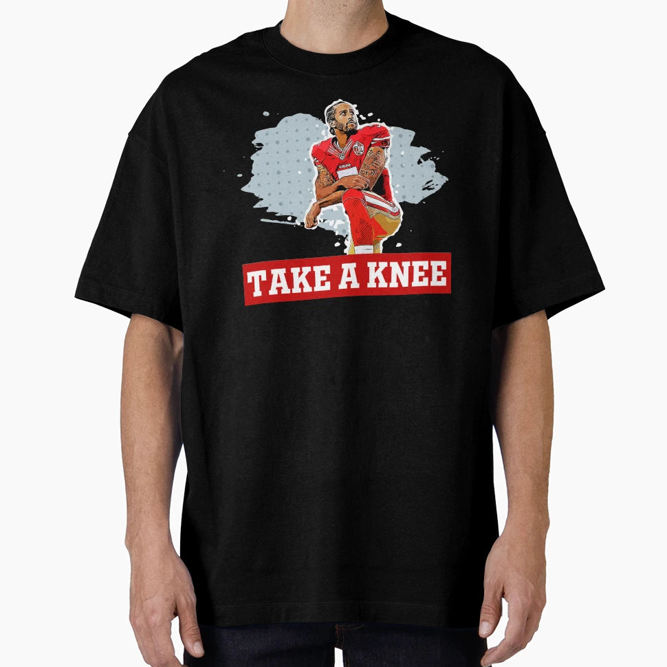 Colin Kaepernick Take Knee T-Shirt - Unique Graphic for Adults - T-Shirt, Sweatshirt, Hoodie