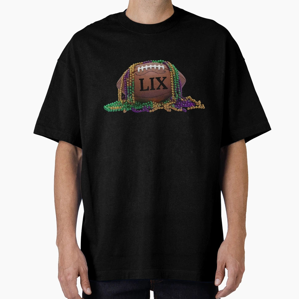 Mardi Gras And Football 2025 Fat T-Shirt - Casual Everyday Wear Men Women - T-Shirt, Sweatshirt, Hoodie