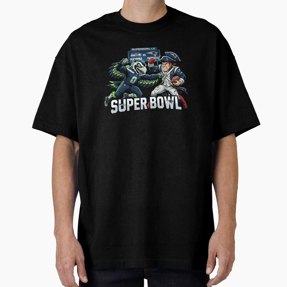 Superbowl Lx New England Patriots Vs T-Shirt - Graphic Print for Adults - T-Shirt, Sweatshirt, Hoodie