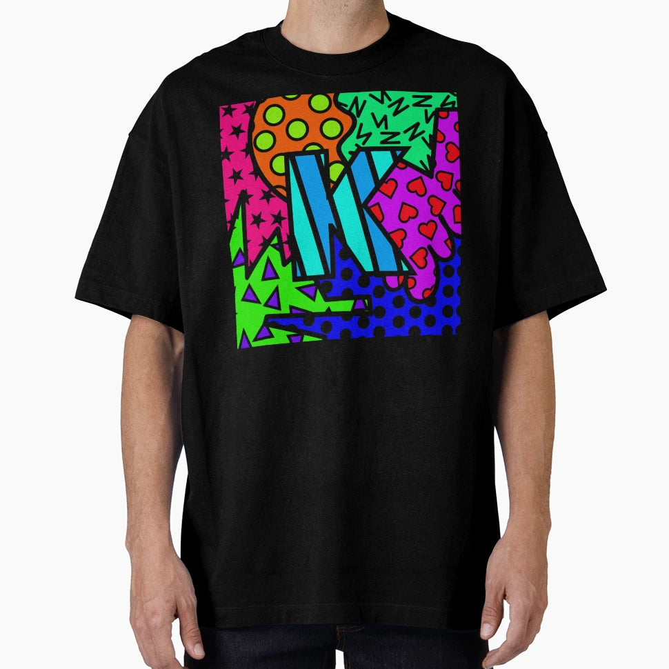 Alphabet Series Letter K Bright T-Shirt - Casual Everyday Wear for Adults - T-Shirt, Sweatshirt, Hoodie