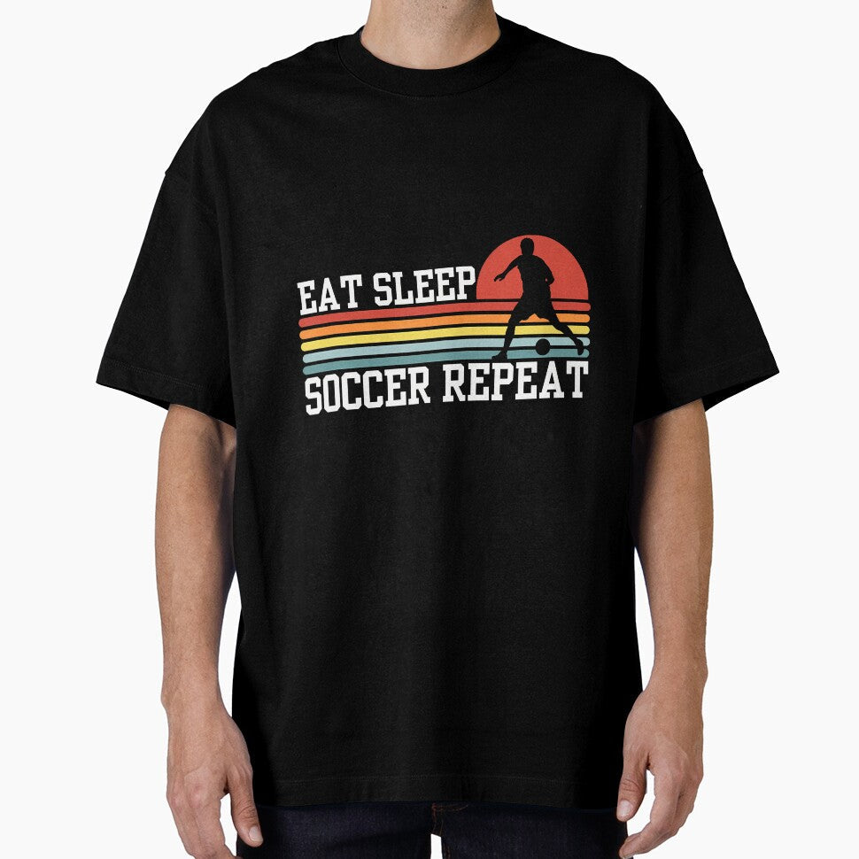 Eat Sleep Soccer Repeat by keatnybolho - Adult & Kids T-Shirts, Sweatshirts & Hoodies apparel design preview 1