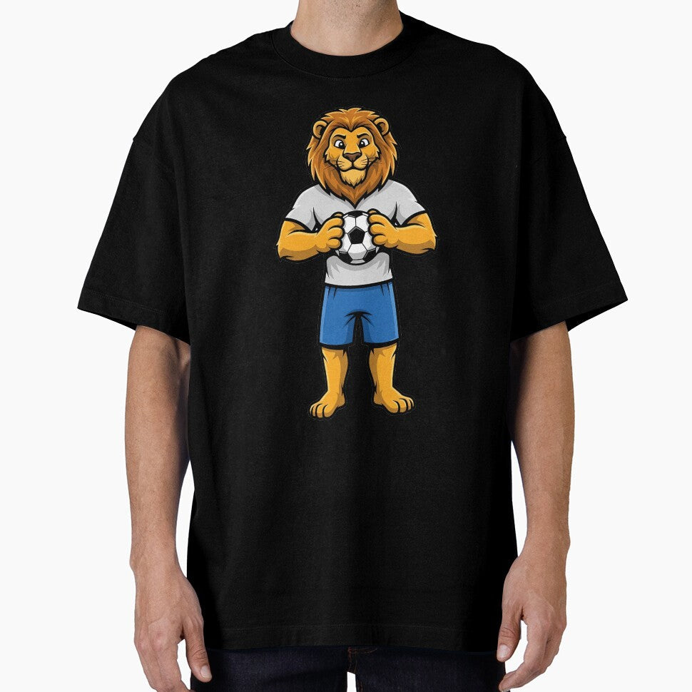 Lion Soccer Mascot Sport Champion by k3rstman1 - Adult & Kids T-Shirts, Sweatshirts & Hoodies apparel design preview 1